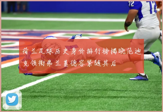 荷兰足球历史身价排行榜揭晓范迪克领衔弗兰基德容紧随其后